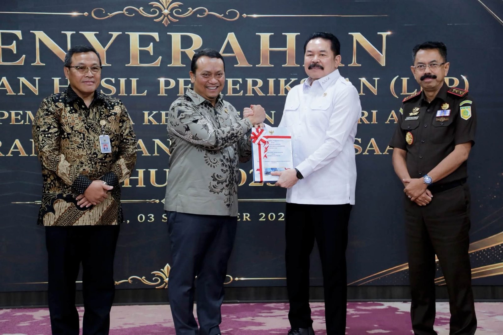 Badan Pemeriksa Keuangan (BPK) Sampaikan Apresiasi Atas Capaian Positif Yang Berhasil Diraih oleh Kejaksaan RI